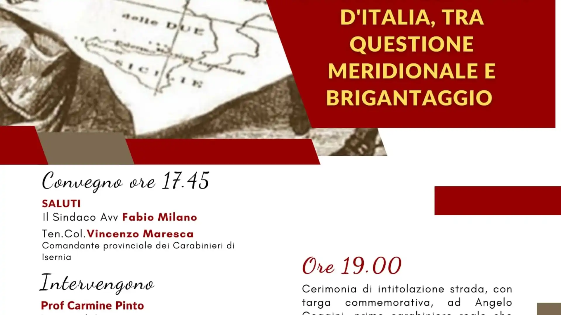 Roccasicura nella storia, domani il convegno presso il comune. Immersione nel passato tra questione meridionale e brigantaggio.